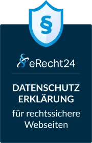 eRecht24 Datenschutzerklärung Siegel